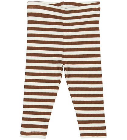 The New Siblings Leggings - Rib - TnsbFro - Toffee Striped