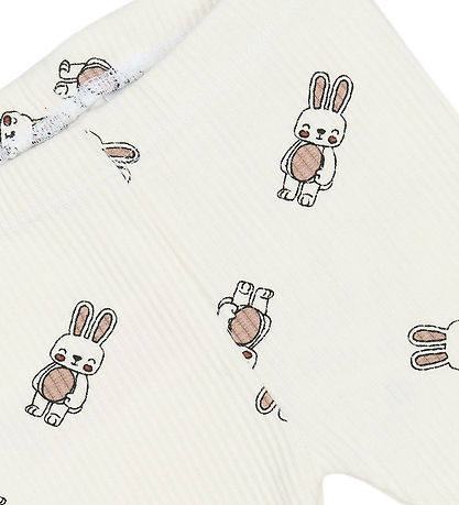 The New Siblings Leggings - Rib - TnsbPippa - Cloud Dancer m. Ka