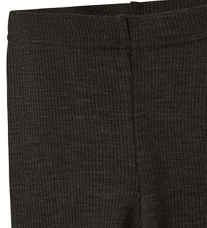 Name It Leggings - Uld - Rib - Noos - NmnWax - Sort