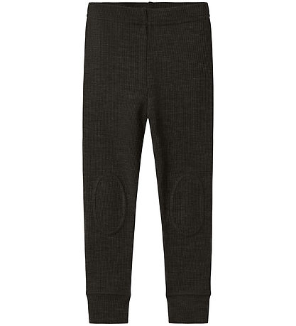 Name It Leggings - Uld - Rib - Noos - NmnWax - Sort