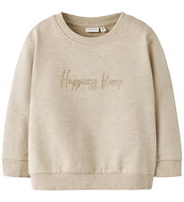 Name It Sweatshirt - NmfLaise - Peyote Melange m. Print Name It Sweatshirt - NmfLaise - Peyote Melange m. Print