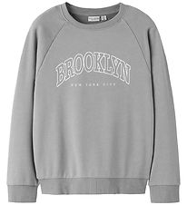 Name It Sweatshirt - NkmVion - Ultimate Grey/Brooklyn New Name It Sweatshirt - NkmVion - Ultimate Grey/Brooklyn New