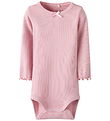 Name It Bodysuit l/s - Rib - NbfKaylina - Bleached Mauve