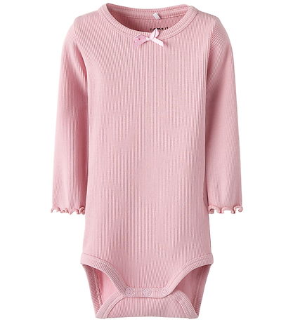 Name It Bodysuit l/s - Rib - NbfKaylina - Bleached Mauve