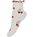 Lil' Atelier Strømper - Nmfdarlene - Turtledove/Cherry Lil' Atelier Strømper - Nmfdarlene - Turtledove/Cherry