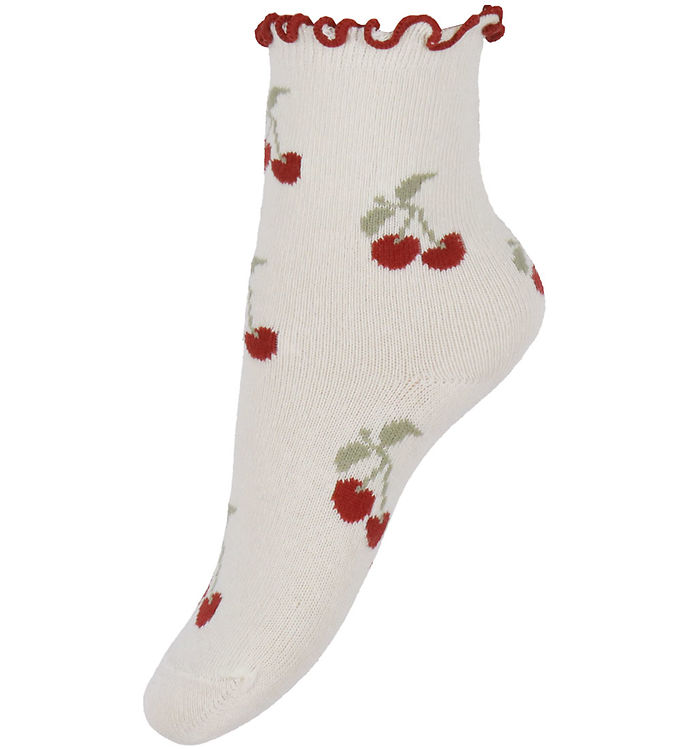 Lil' Atelier Strømper - Nmfdarlene - Turtledove/Cherry