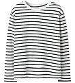 Name It Bluse - NkfLeslie - Black/Bright White m. Striber