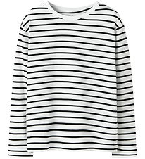 Name It Bluse - NkfLeslie - Black/Bright White m. Striber Name It Bluse - NkfLeslie - Black/Bright White m. Striber