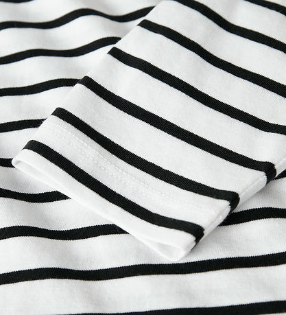 Name It Bluse - NkfLeslie - Black/Bright White m. Striber