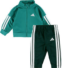 adidas Performance Træningssæt - 205 - Pure Teal/Hvid adidas Performance Træningssæt - 205 - Pure Teal/Hvid