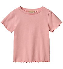 Wheat T-shirt - Rib - Alicia - Rose Wheat T-shirt - Rib - Alicia - Rose