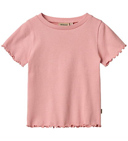 Wheat T-shirt - Rib - Alicia - Rose