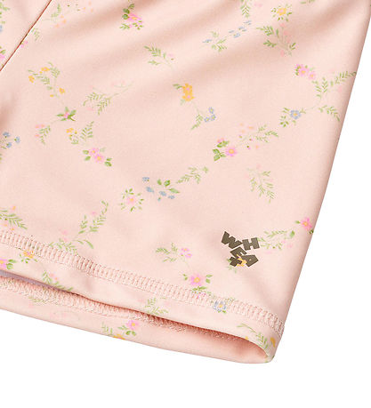 Wheat Badebukser - UV40+ - Niki - Powder Checked Flowers Wheat Badebukser - UV40+ - Niki - Powder Checked Flowers