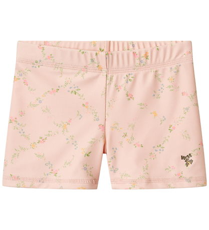 Wheat Badebukser - UV40+ - Niki - Powder Checked Flowers Wheat Badebukser - UV40+ - Niki - Powder Checked Flowers