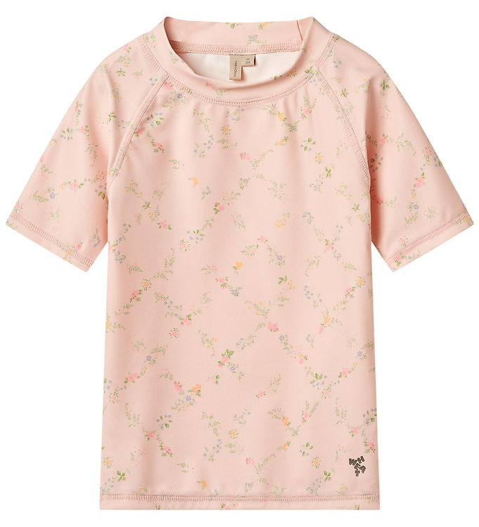 Wheat Badebluse - UV40+ - Jackie - Powder Checked Flowers