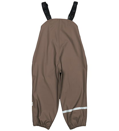 Mikk-Line Regntøj m. Seler - PU - Chocolate Chip