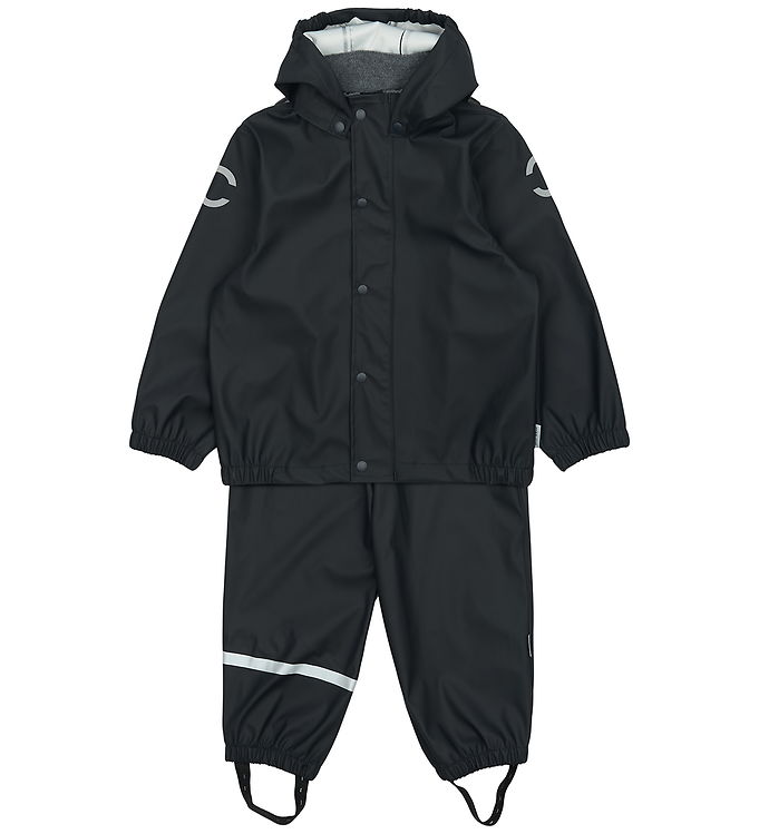 Mikk-Line Regntøj m. Seler - PU - Dark Navy