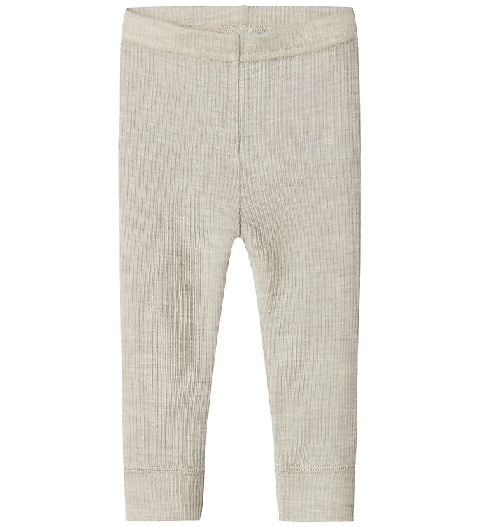 Name It Leggings - Uld - Rib - Noos - NbnWax - Nacreous Cloud