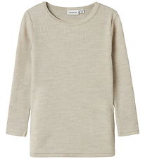 Name It Bluse - Uld - Rib - Noos - NmnWax - Nacreous Cloud Name It Bluse - Uld - Rib - Noos - NmnWax - Nacreous Cloud