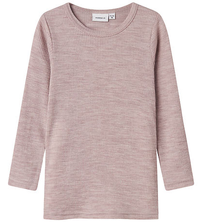 Name It Blouse - Wool - Rib - Noos - NmnWax - Shadow Gray