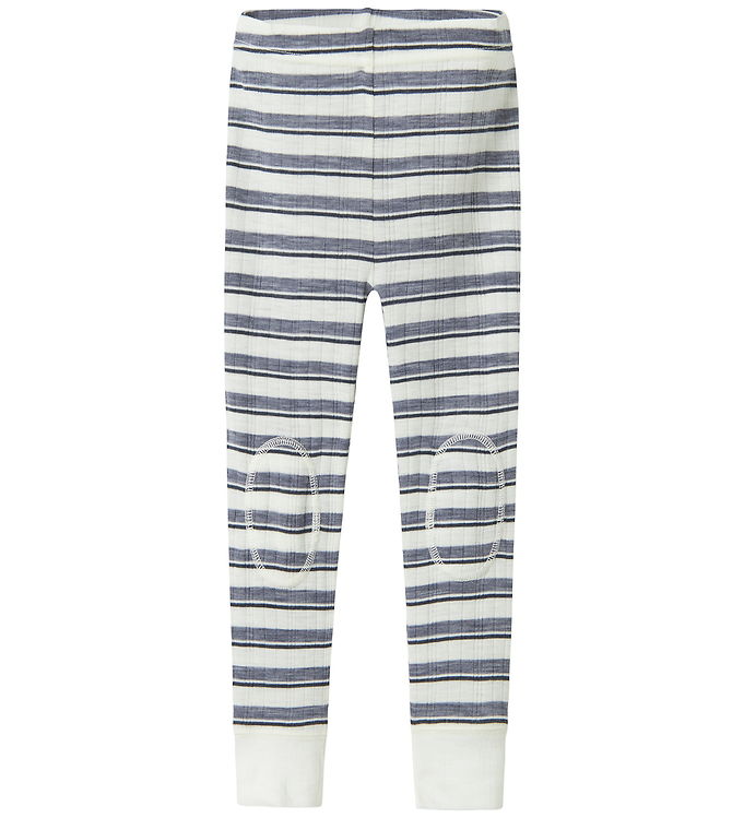 Name It Leggings - Uld - Noos - NmmWang - Folkstone Gray/Snow Wh