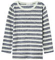 Name It Bluse - Uld - Rib - Noos - NmmWang - Folkstone Gray/Snow