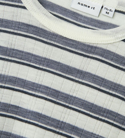 Name It Bluse - Uld - Rib - Noos - NmmWang - Folkstone Gray/Snow Name It Bluse - Uld - Rib - Noos - NmmWang - Folkstone Gray/Snow