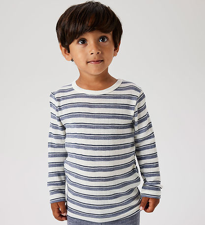 Name It Bluse - Uld - Rib - Noos - NmmWang - Folkstone Gray/Snow Name It Bluse - Uld - Rib - Noos - NmmWang - Folkstone Gray/Snow