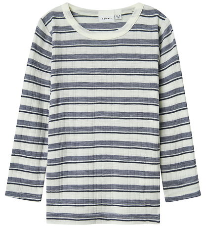 Name It Bluse - Uld - Rib - Noos - NmmWang - Folkstone Gray/Snow Name It Bluse - Uld - Rib - Noos - NmmWang - Folkstone Gray/Snow