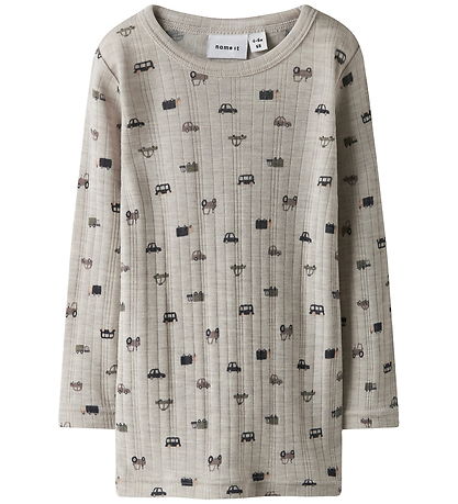 Name It Blouse - Wool - Rib - Noos - NmmWang - Nacreous Cloud/Na