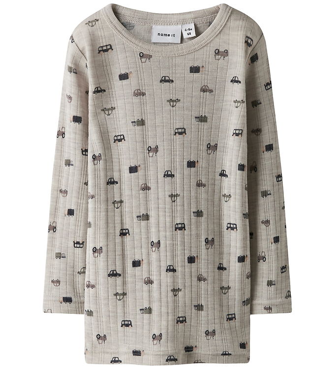 Name It Bluse - Uld - Rib - Noos - NmmWang - Nacreous Cloud/Smal