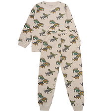 Minymo Nattøj - Beige Melange - 2-Delt Minymo Nattøj - Beige Melange - 2-Delt