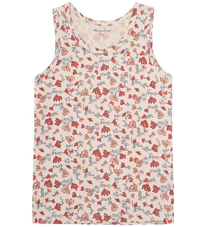 Minymo Undertøj - 2-pak - Sandshell/Rosa m. Blomster Minymo Undertøj - 2-pak - Sandshell/Rosa m. Blomster