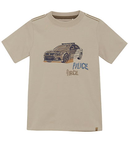 Minymo T-shirt - Oxford Tan m. Politibil