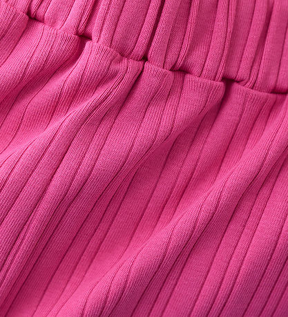 Minymo Trousers - Rib - Fuchsia Fedora
