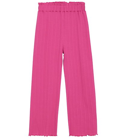 Minymo Trousers - Rib - Fuchsia Fedora