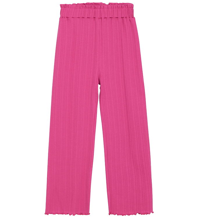Minymo Bukser - Rib - Fuchsia Fedora