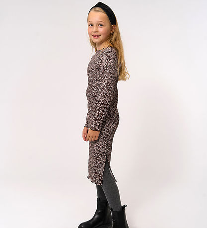 The New Kjole/Scrunchie - TnPet - Feather Gray AOP