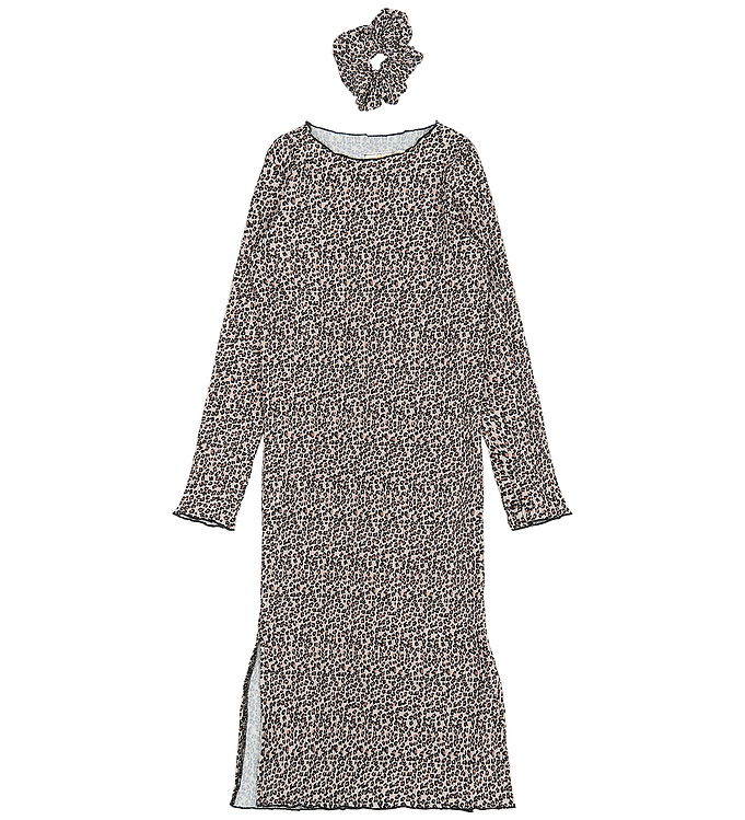 The New Kjole/Scrunchie - TnPet - Feather Gray AOP