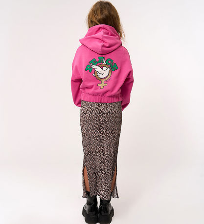 The New Nederdel/Scrunchie - TnPet - Feather Gray AOP