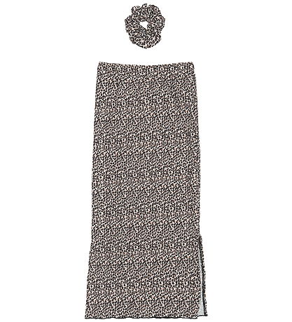 The New Nederdel/Scrunchie - TnPet - Feather Gray AOP The New Nederdel/Scrunchie - TnPet - Feather Gray AOP