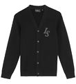 Lyle & Scott Cardigan - Strik - Monogram - Jet Black