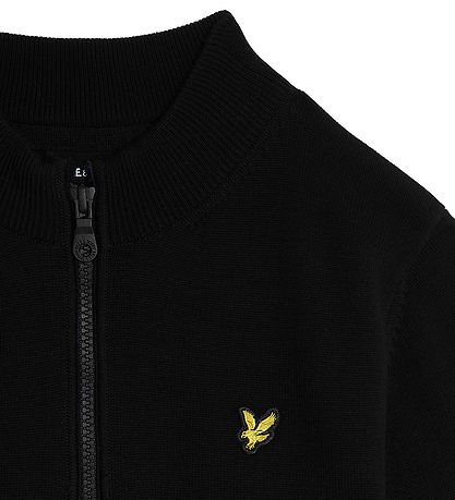 Lyle & Scott Bluse m. Lynlås - Strik - Jet Black