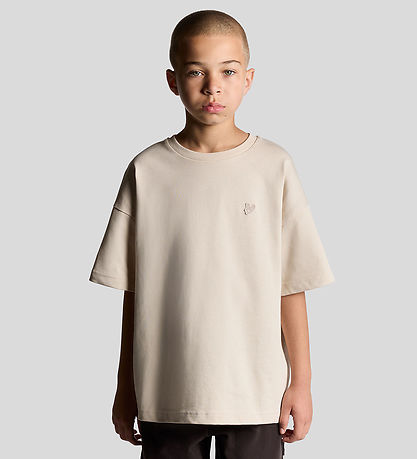 Lyle & Scott T-shirt - Heavy Weight Relaxed - Putty Lyle & Scott T-shirt - Heavy Weight Relaxed - Putty