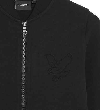 Lyle & Scott Cardigan - Jet Black m. Logo Lyle & Scott Cardigan - Jet Black m. Logo