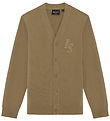 Lyle & Scott Cardigan - Strik - Monogram - Tigers Eye
