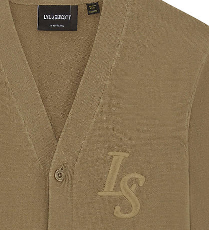 Lyle & Scott Cardigan - Strik - Monogram - Tigers Eye Lyle & Scott Cardigan - Strik - Monogram - Tigers Eye