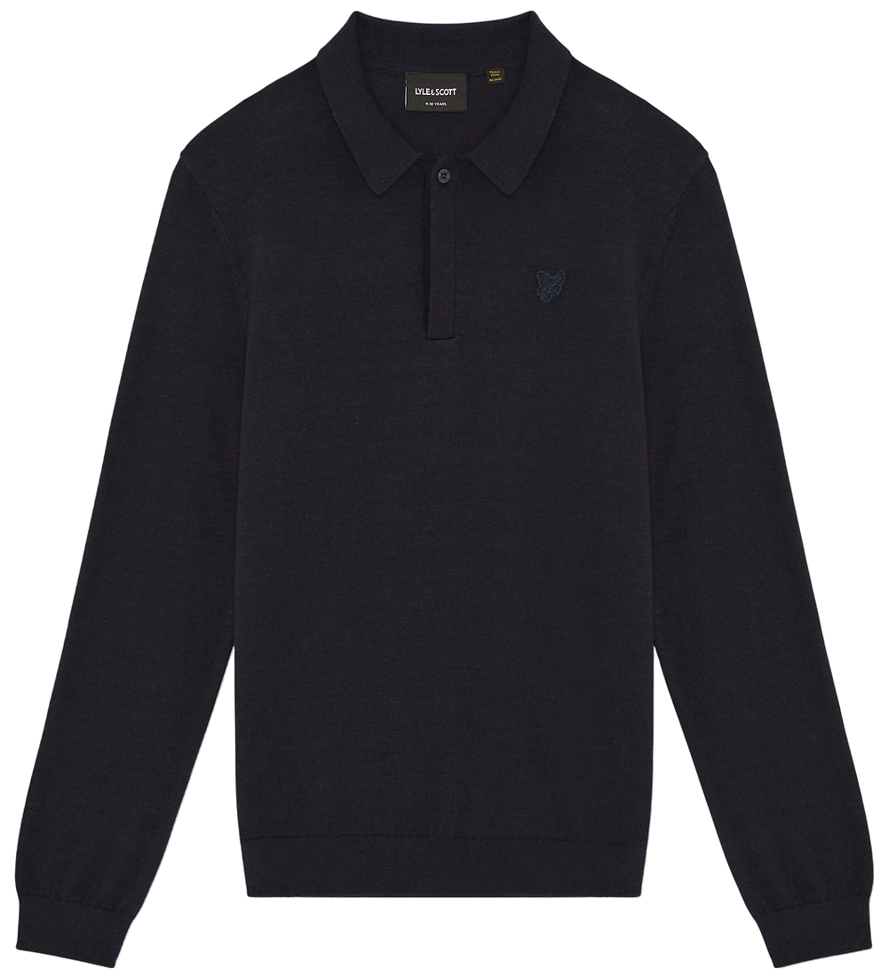 Lyle & Scott Poloshirt - Strick - Dark Navy - Lyle & Scott - 12-13 Jahre (152-158) - Blusen