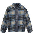 Lyle & Scott Fleecejakke - Jacquard Sherpa - Navyternet
