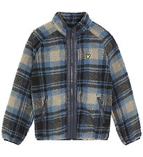 Lyle & Scott Fleecejakke - Jacquard Sherpa - Navyternet Lyle & Scott Fleecejakke - Jacquard Sherpa - Navyternet